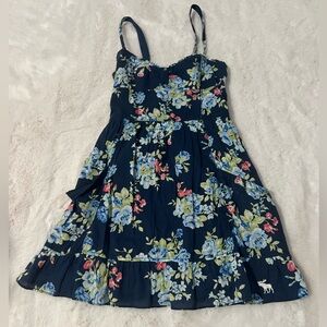 ABERCROMBIE BLUE FLOWER DRESS!